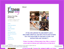 Tablet Screenshot of fitnessyourwayrockbridge.com